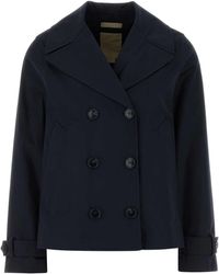 Woolrich - Tech Cotton Peacoat - Lyst