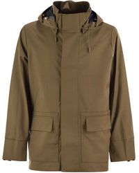 K-Way - Erhal Tech Wool Blend Hooded Jacket - Lyst