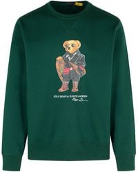 Polo Ralph Lauren - 'Polo Bear' Cotton Blend Sweatshirt - Lyst