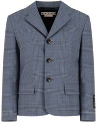 Marni - Geruite Blazer - Lyst