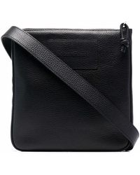 Emporio Armani - Kuriertasche Mit Logo-Prägung - Lyst