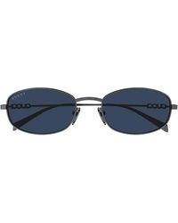 Gucci - Zonnebril Gg1940 S 001 Ruthenium/blauw Heren - Lyst