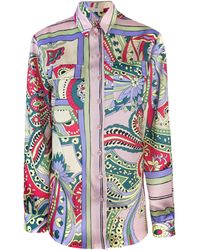 Liu Jo - Camicia con Stampa Floreale Multicolor - Lyst