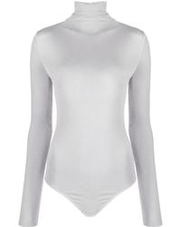 Wolford - Langärmeliger Body Mit Stehkragen - Lyst