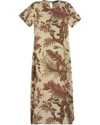 Weekend by Maxmara - Revere Printed Silk T Shirt Dress - Lyst
