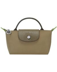 Longchamp - "Le Pliage" Clutch Bag With Handle - Lyst