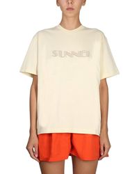 Sunnei - Crewneck T-Shirt - Lyst