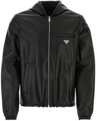 Prada - Nappa Leather Reversible Jacket - Lyst