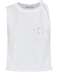 Alexander Wang - Tanktop Met Logoprint - Lyst