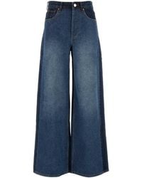 Camilla & Marc - Two Tone Denim Palma Wide Leg Jeans - Lyst