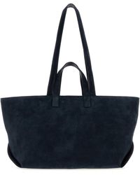 A.P.C. - Midnight Suede Le Drummer Shopping Bag - Lyst