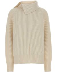 Loulou de Saison - Ivory Cashmere Cecil Sweater - Lyst