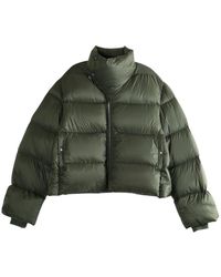 Rick Owens - Down Jacket With Asymmetrical Zip - Lyst
