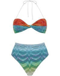 Missoni - Two-Piece Bandeau Bikini Set - Lyst