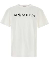 McQueen - T-Shirt With Logo - Lyst