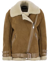 Dondup - Loose Shearling Jacket - Lyst