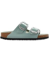 Birkenstock - Arizona Big Buckle Hex Shine Pure Sage,Natural Lea - Lyst