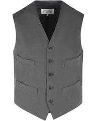 Maison Margiela - Cotton And Silk Vest - Lyst