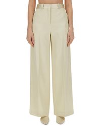 Jil Sander - High-Waisted Tailored Pants With Wide Legs - Lyst