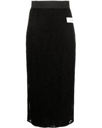 Dolce & Gabbana - Gonna midi in pizzo - Lyst