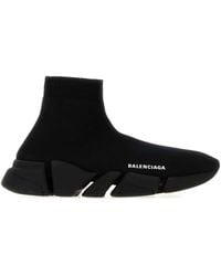 Balenciaga - Speed 2.0 Stretch-Knit Sock Trainers With Logo - Lyst