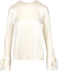 Semicouture - Crema de camisas de semicoutura - Lyst