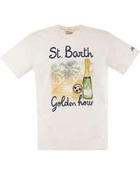 Mc2 Saint Barth - T Shirt With Print On The Front - Lyst