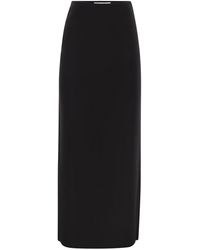Max Mara - Gonna Di Crepe Viscosa Alce - Lyst
