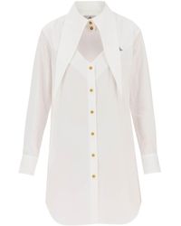 Vivienne Westwood Hemdkleid mit Herzausschnitt - Weiß