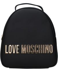 Love Moschino - Zaini E Marsupi Eco-Friendly Donna Poliuretano Nero - Lyst
