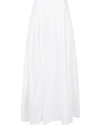 THE LATEST - Cotton Long Skirt - Lyst