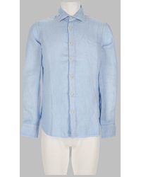 120% Lino - 100% Linen Button-Down Shirt - Lyst