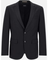 BOSS - Wool Slim Fit Blazer - Lyst