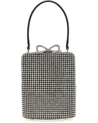 Self-Portrait - Self -Porträt 'Silberkristall Fishnet' Handtasche - Lyst