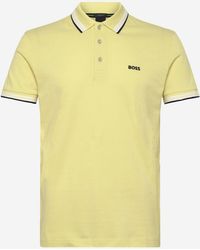 BOSS - Cotton Piqué Polo Shirt With Logo - Lyst