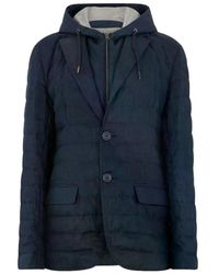 Herno - Linen Quilted Jacket - Lyst