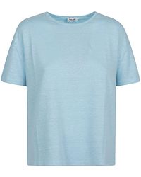 Base London - Linen Jersey T Shirt - Lyst