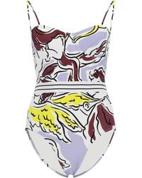 Tory Burch - Printed One-Piece Swimsuit - Lyst