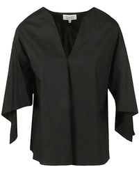 Psophia - Cotton V Neck Top - Lyst