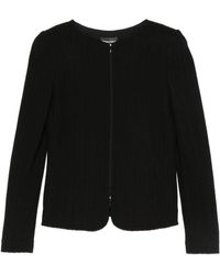 Emporio Armani - Cotton Blend Blazer Jacket - Lyst