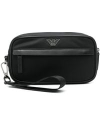 Emporio Armani - Logo Nylon Beuaty-Case - Lyst