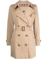 Burberry - Kensington Cotton Trench Coat - Lyst