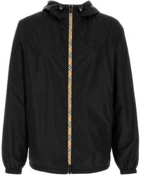 Burberry - Logo Hood Jackets - Lyst