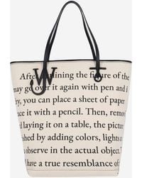 JW Anderson - Jw Anderson Cotton Blend Anchor Shopping Bag - Lyst