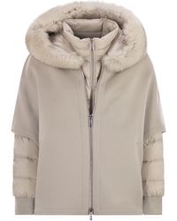 Moorer - Pegaso Down Jacket Met Afneembare Kap - Lyst
