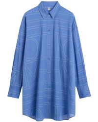 TOTEME - Cotton Blend Shirt - Lyst