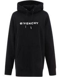 Givenchy - Flocked Logo Hoodie - Lyst