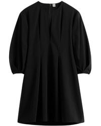 TOTEME - Minikleid Mit Falten - Lyst