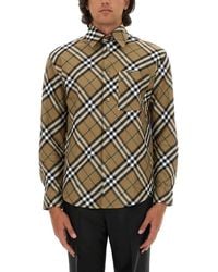 Burberry - Classic Check Button-Up Shirt For - Lyst