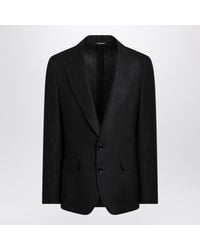 Dolce & Gabbana - Single-Breasted Linen Jacket For - Lyst